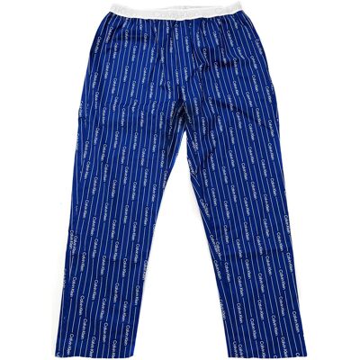 Pánske pyžamové nohavice - NM2180E 1MR - modrá/biela - Calvin Klein M modrá/bílá Pánske pyžamové nohavice - NM2180E 1MR - modrá/biela - Calvin Klein M modrá/bílá