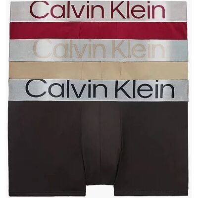 Pánske boxerky NB3074A 6IF čierna/béžová/bordó - Calvin Klein S černá/béžová/bordó Pánske boxerky NB3074A 6IF čierna/béžová/bordó - Calvin Klein S černá/béžová/bordó