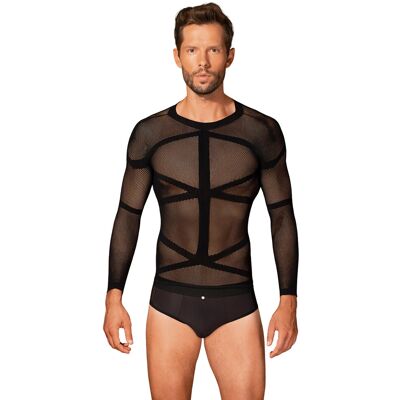 Pánske tričko T101 long sleeve - Obsessive S/M/L černá Pánske tričko T101 long sleeve - Obsessive S/M/L černá