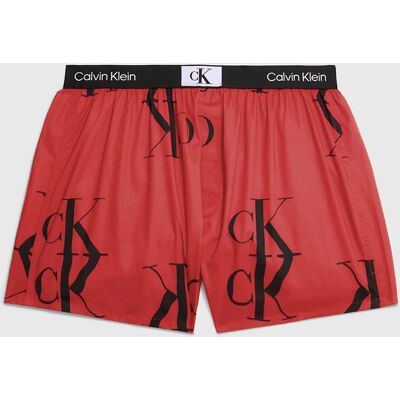 Pánske trenírky 000NB3411A GNP červené s potlačou - Calvin Klein M Pánske trenírky 000NB3411A GNP červené s potlačou - Calvin Klein M