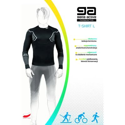 GATTA BODYWEAR Pánsky nátelník T-SHIRT L MEN THERMOACTIV BASIC MOUNT černošedá M GATTA BODYWEAR Pánsky nátelník T-SHIRT L MEN THERMOACTIV BASIC MOUNT černošedá M
