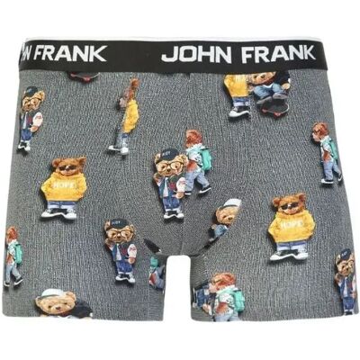 Pánske boxerky John Frank JFBD325-COOL TEDDY XL Sv. šedá Pánske boxerky John Frank JFBD325-COOL TEDDY XL Sv. šedá