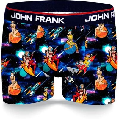 Pánske boxerky John Frank JFBD342 M Tm. modrá Pánske boxerky John Frank JFBD342 M Tm. modrá