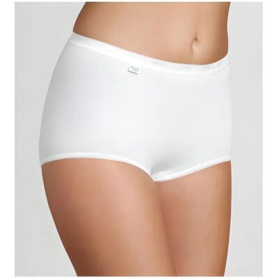 Dámske nohavičky Sloggi Basic+ Maxi 2P biele WHITE 38 Dámske nohavičky Sloggi Basic+ Maxi 2P biele WHITE 38