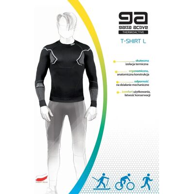Pánsky nátelník Gatta 43014 Mount Basic Thermoactive L-3XL černošedá S Pánsky nátelník Gatta 43014 Mount Basic Thermoactive L-3XL černošedá S