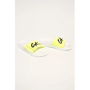 Šľapky KM0KM00499-YCD bieložltá - Calvin Klein 43/44 bílo-žlutá Šľapky KM0KM00499-YCD bieložltá - Calvin Klein 43/44 bílo-žlutá