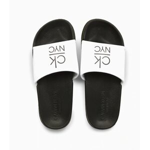 Šľapky KW0KW01054-YCD čiernobiela - Calvin Klein 43/44 černá-bílá Šľapky KW0KW01054-YCD čiernobiela - Calvin Klein 43/44 černá-bílá