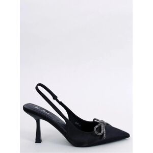 Inello Dámske saténové lodičky s otvorenou špičkou K217 Black - Mix Feet 37 černá Inello Dámske saténové lodičky s otvorenou špičkou K217 Black - Mix Feet 37 černá