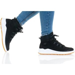 Dámske športové členkové topánky W H4L21-OBDH252 Black with White - 4F 37 černo - bílá Dámske športové členkové topánky W H4L21-OBDH252 Black with White - 4F 37 černo - bílá