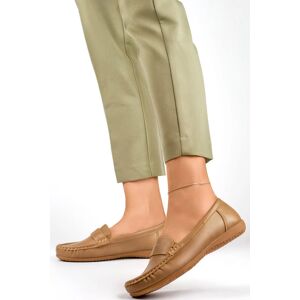 Inello Dámske mokasíny B-3215 Dark beige - Gelteo 38 tmavě béžová Inello Dámske mokasíny B-3215 Dark beige - Gelteo 38 tmavě béžová
