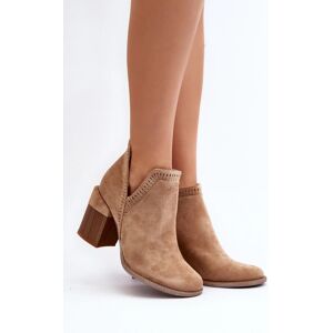 Inello Dámske členkové topánky na podpätku A5729 / 192675 Beige - Bella Paris 40 béžová Inello Dámske členkové topánky na podpätku A5729 / 192675 Beige - Bella Paris 40 béžová