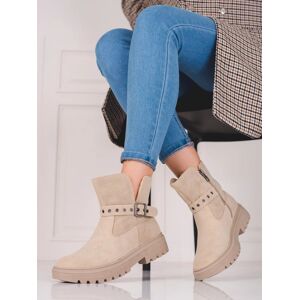 Dámska členková obuv GD-TL40 Beige - Goodin 40 béžová Dámska členková obuv GD-TL40 Beige - Goodin 40 béžová