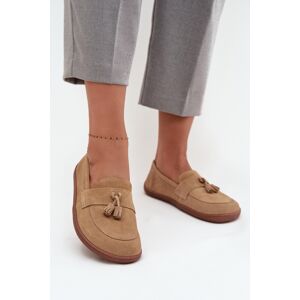 Dámske mokasíny Barefoot 322 Beige - Zazoo 36 béžová Dámske mokasíny Barefoot 322 Beige - Zazoo 36 béžová