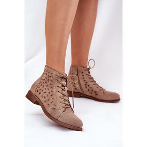 Dámske členkové topánky HY51-185 Beige - S.Barski 39 béžová Dámske členkové topánky HY51-185 Beige - S.Barski 39 béžová