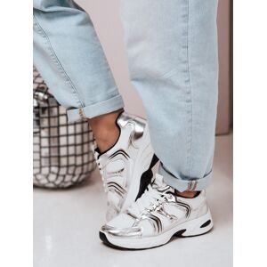 Dámske tenisky s plochou podrážkou GLISSWALK silver FashionStreet ZY0616 36 Dámske tenisky s plochou podrážkou GLISSWALK silver FashionStreet ZY0616 36