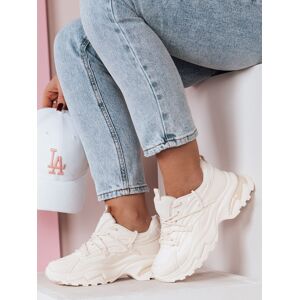 Dámske tenisky na hrubšej podrážke SOFTLACE beige FashionStreet ZY0655 38 Dámske tenisky na hrubšej podrážke SOFTLACE beige FashionStreet ZY0655 38