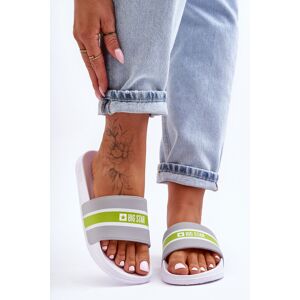 Big Star Shoes Ľahké penové papuče Big Star JJ274647 White-Grey 37 Big Star Shoes Ľahké penové papuče Big Star JJ274647 White-Grey 37