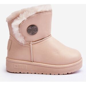 Big Star Shoes Detské zimné topánky s kožušinovou výplňou béžové Big Star MM374084 33 Big Star Shoes Detské zimné topánky s kožušinovou výplňou béžové Big Star MM374084 33