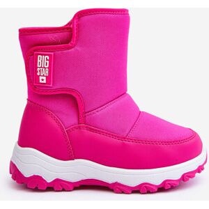 Big Star Shoes Detské ružové zateplené snežnice so suchým zipsom Big Star MM374121 30 Big Star Shoes Detské ružové zateplené snežnice so suchým zipsom Big Star MM374121 30