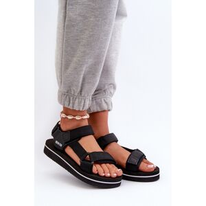 Big Star Shoes Dámske sandále na platforme Big Star NN274A532 black 40 Big Star Shoes Dámske sandále na platforme Big Star NN274A532 black 40