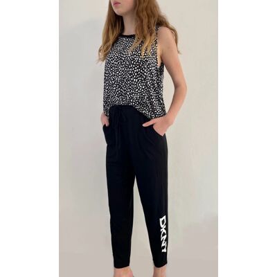 Dámsky pohodlný dvojdielny set YI2722537 - 001 Čierno/biela - DKNY S černobílá Dámsky pohodlný dvojdielny set YI2722537 - 001 Čierno/biela - DKNY S černobílá