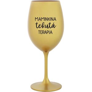 Giftela MAMA FLUID THERAPY - zlatý pohár na víno 350 ml Giftela MAMA FLUID THERAPY - zlatý pohár na víno 350 ml