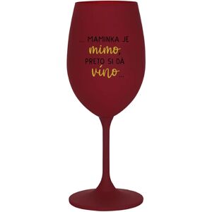 Giftela ...MAMA JE VONKU, TAK CHCE VÍNO... - vínový pohár na víno 350 ml Giftela ...MAMA JE VONKU, TAK CHCE VÍNO... - vínový pohár na víno 350 ml