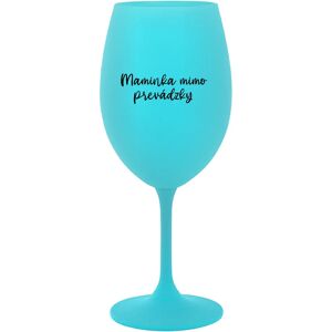 Giftela MOMMY OUTSIDE - tyrkysový pohár na víno 350 ml Giftela MOMMY OUTSIDE - tyrkysový pohár na víno 350 ml