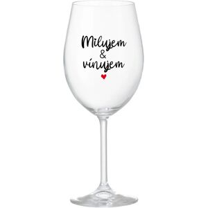 Giftela I LOVE & I WINE - priehľadný pohár na víno 350 ml Giftela I LOVE & I WINE - priehľadný pohár na víno 350 ml