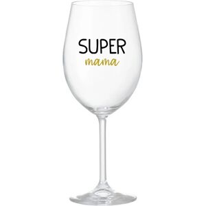 Giftela SUPER MAMA - priehľadný pohár na víno 350 ml Giftela SUPER MAMA - priehľadný pohár na víno 350 ml