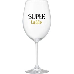 Giftela SUPER DAD - priehľadný pohár na víno 350 ml Giftela SUPER DAD - priehľadný pohár na víno 350 ml