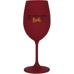 Giftela VÍNO JE BOŽÍ NÁPOJ. JA SOM BOH! - vínový pohár na víno 350 ml Giftela VÍNO JE BOŽÍ NÁPOJ. JA SOM BOH! - vínový pohár na víno 350 ml