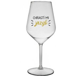 Giftela CHRASTING MY TONGUE - priehľadný nerozbitný pohár na víno 470 ml Giftela CHRASTING MY TONGUE - priehľadný nerozbitný pohár na víno 470 ml