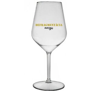 Giftela DEFRAGMENTÁCIA MOZKU - priehľadný nerozbitný pohár na víno 470 ml Giftela DEFRAGMENTÁCIA MOZKU - priehľadný nerozbitný pohár na víno 470 ml