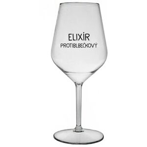 Giftela ELIXIR ANTI-BUBBLE - priehľadný nerozbitný pohár na víno 470 ml Giftela ELIXIR ANTI-BUBBLE - priehľadný nerozbitný pohár na víno 470 ml