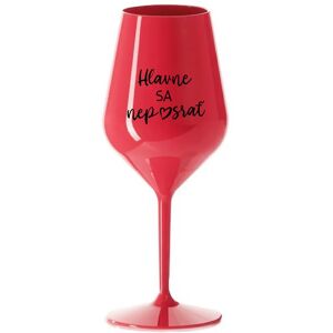 Giftela NAJDÔLEŽITEJŠIE NEZABUDNITE - červený nerozbitný pohár na víno 470 ml Giftela NAJDÔLEŽITEJŠIE NEZABUDNITE - červený nerozbitný pohár na víno 470 ml