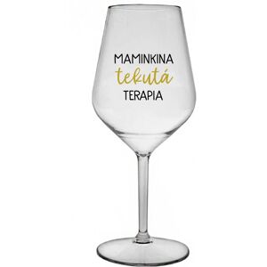 Giftela MAMINSKÁ LIEKOVÁ TERAPIA - priehľadný nerozbitný pohár na víno 470 ml Giftela MAMINSKÁ LIEKOVÁ TERAPIA - priehľadný nerozbitný pohár na víno 470 ml