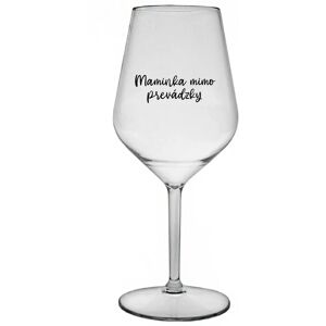 Giftela MOMMY OUTSIDE - priehľadný nerozbitný pohár na víno 470 ml Giftela MOMMY OUTSIDE - priehľadný nerozbitný pohár na víno 470 ml
