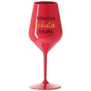 Giftela TATINEK'S LIQUID THERAPY - červený nerozbitný pohár na víno 470 ml Giftela TATINEK'S LIQUID THERAPY - červený nerozbitný pohár na víno 470 ml