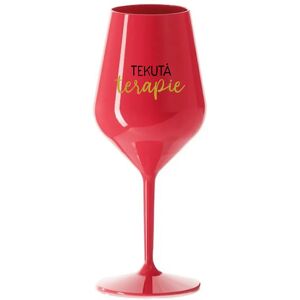 Giftela LIQUID THERAPY - červený nerozbitný pohár na víno 470 ml Giftela LIQUID THERAPY - červený nerozbitný pohár na víno 470 ml
