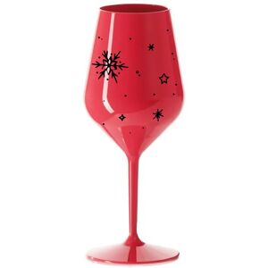 Giftela WINTER - červený nerozbitný pohár na víno 470 ml Giftela WINTER - červený nerozbitný pohár na víno 470 ml