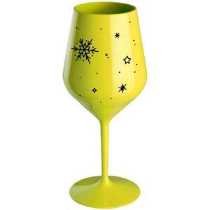 Giftela WINTER - žltý nerozbitný pohár na víno 470 ml Giftela WINTER - žltý nerozbitný pohár na víno 470 ml
