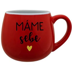 Giftela MÁME NA SEBE - červený keramický hrnček 300 ml Giftela MÁME NA SEBE - červený keramický hrnček 300 ml