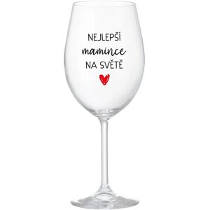 Giftela BEST MOMS IN THE WORLD - číry pohár na víno 350 ml Giftela BEST MOMS IN THE WORLD - číry pohár na víno 350 ml