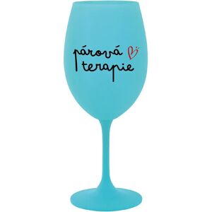 Giftela Terapia pre páry - tyrkysový pohár na víno 350 ml Giftela Terapia pre páry - tyrkysový pohár na víno 350 ml