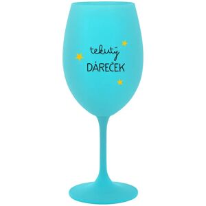 Giftela DARČEK - tyrkysový pohár na víno 350 ml Giftela DARČEK - tyrkysový pohár na víno 350 ml
