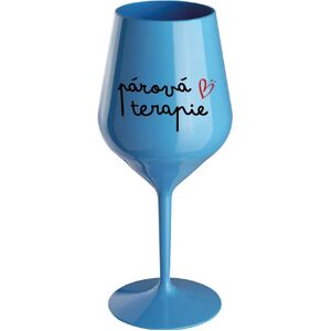 Giftela Párová terapia - modrý nerozbitný pohár na víno 470 ml Giftela Párová terapia - modrý nerozbitný pohár na víno 470 ml