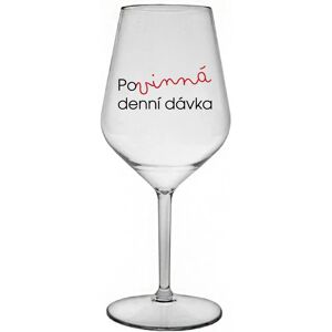 Giftela MUST HAVE DAILY GIFT - číry nerozbitný pohár na víno 470 ml Giftela MUST HAVE DAILY GIFT - číry nerozbitný pohár na víno 470 ml