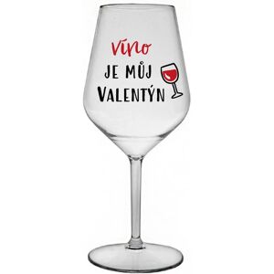 Giftela WINE IS MY VALENTINE - číry nerozbitný pohár na víno 470 ml Giftela WINE IS MY VALENTINE - číry nerozbitný pohár na víno 470 ml