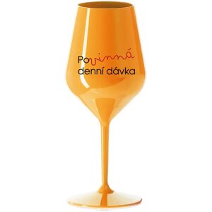 Giftela MUST HAVE DENNÝ DARČEK - oranžový nerozbitný pohár na víno 470 ml Giftela MUST HAVE DENNÝ DARČEK - oranžový nerozbitný pohár na víno 470 ml